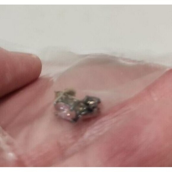 Vintage Avon Sterling Silver Pink And Clear CZ Drop Earrings NIB - Picture 5 of 10